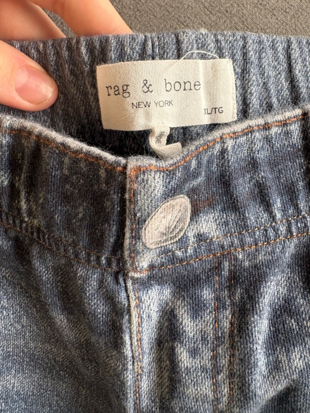 rag & bone Light Blue Sweatpant Jeans - Picture 2 of 4